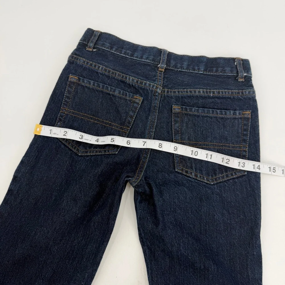 The Children's Place Jeans Boys 8 Dark Blue Skinny Cotton Denim Adjustable Waist